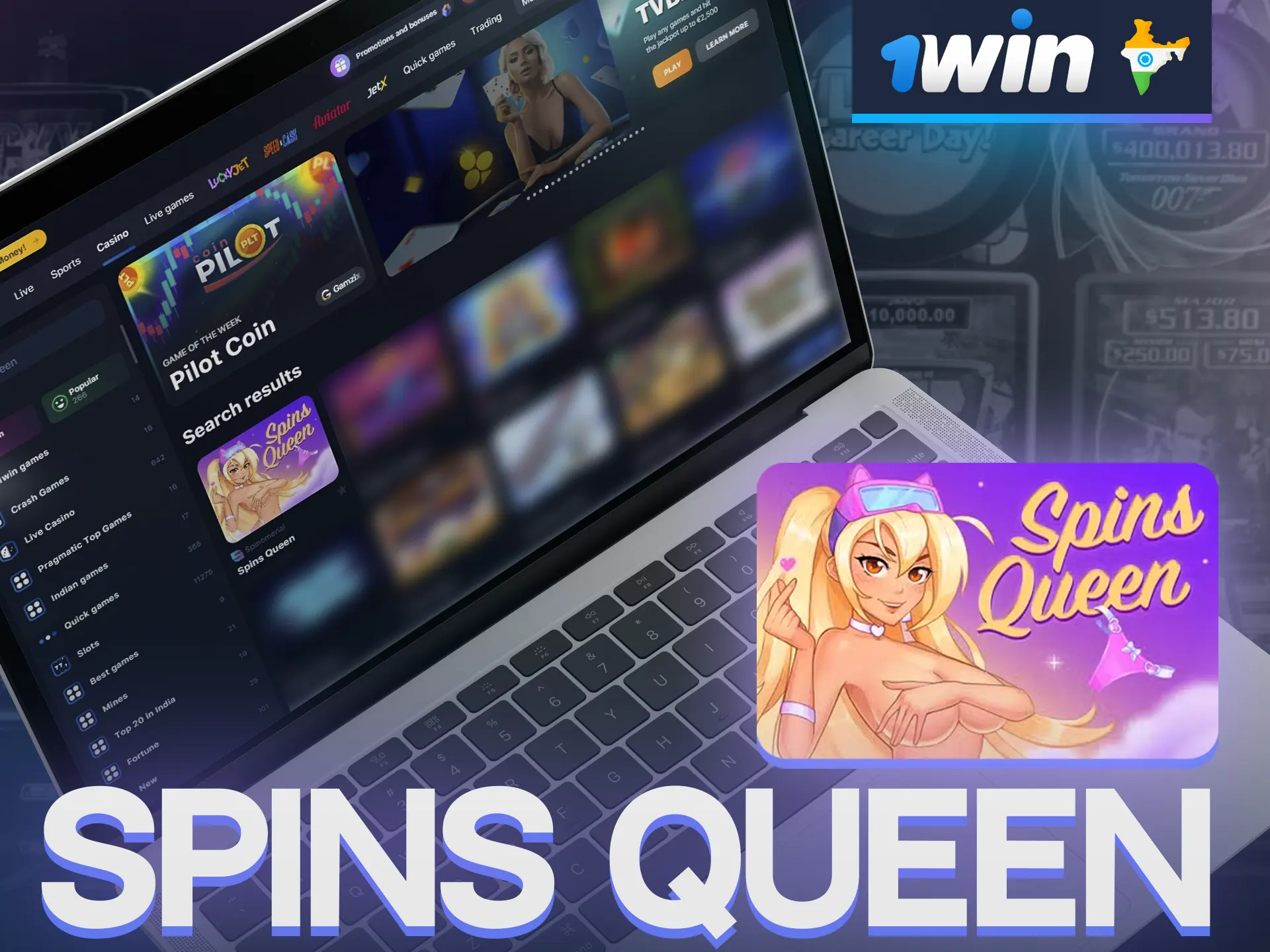 1win Spins queen - play at official site.