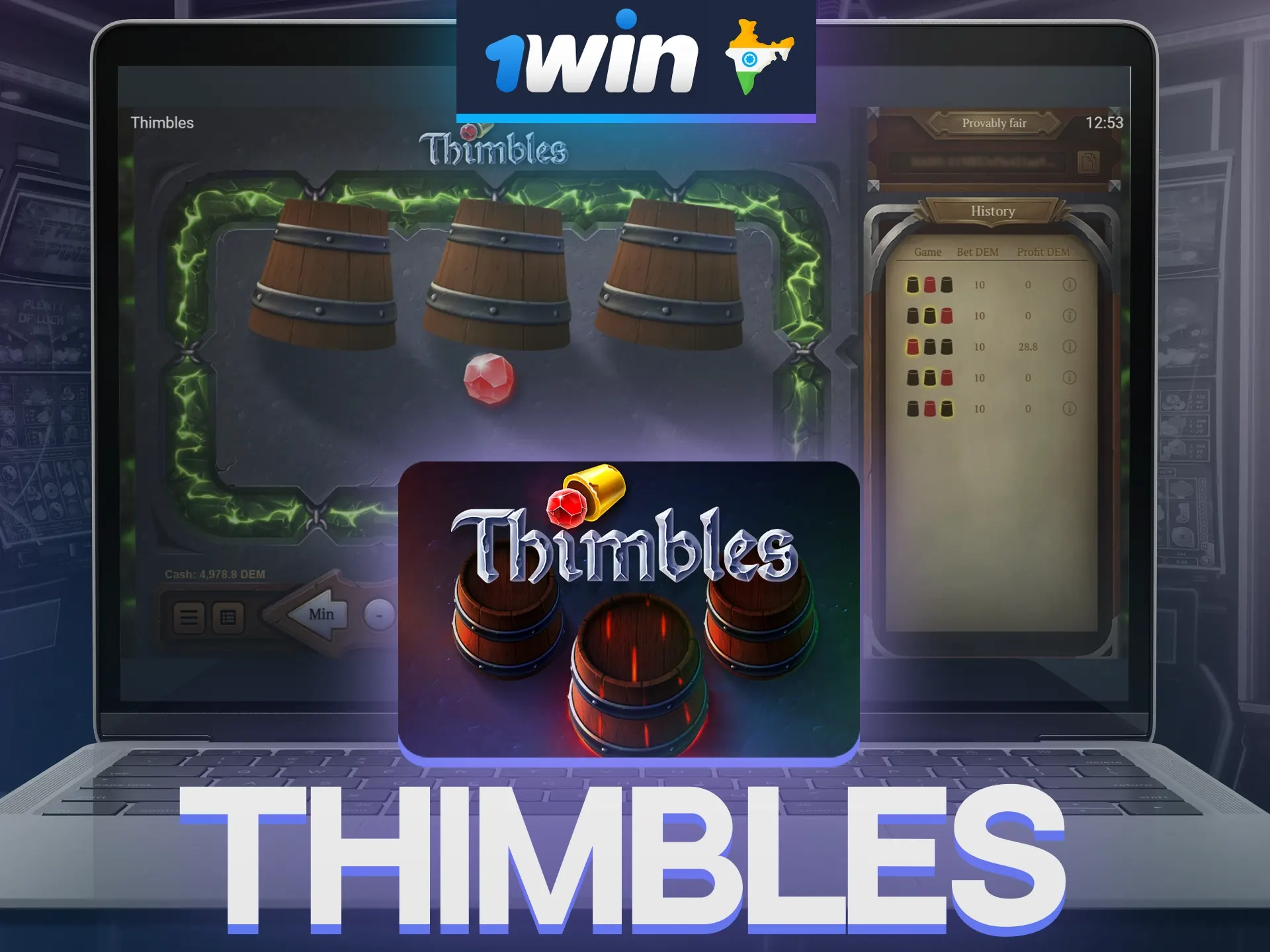 Find and play 1win Thimbles on our website.