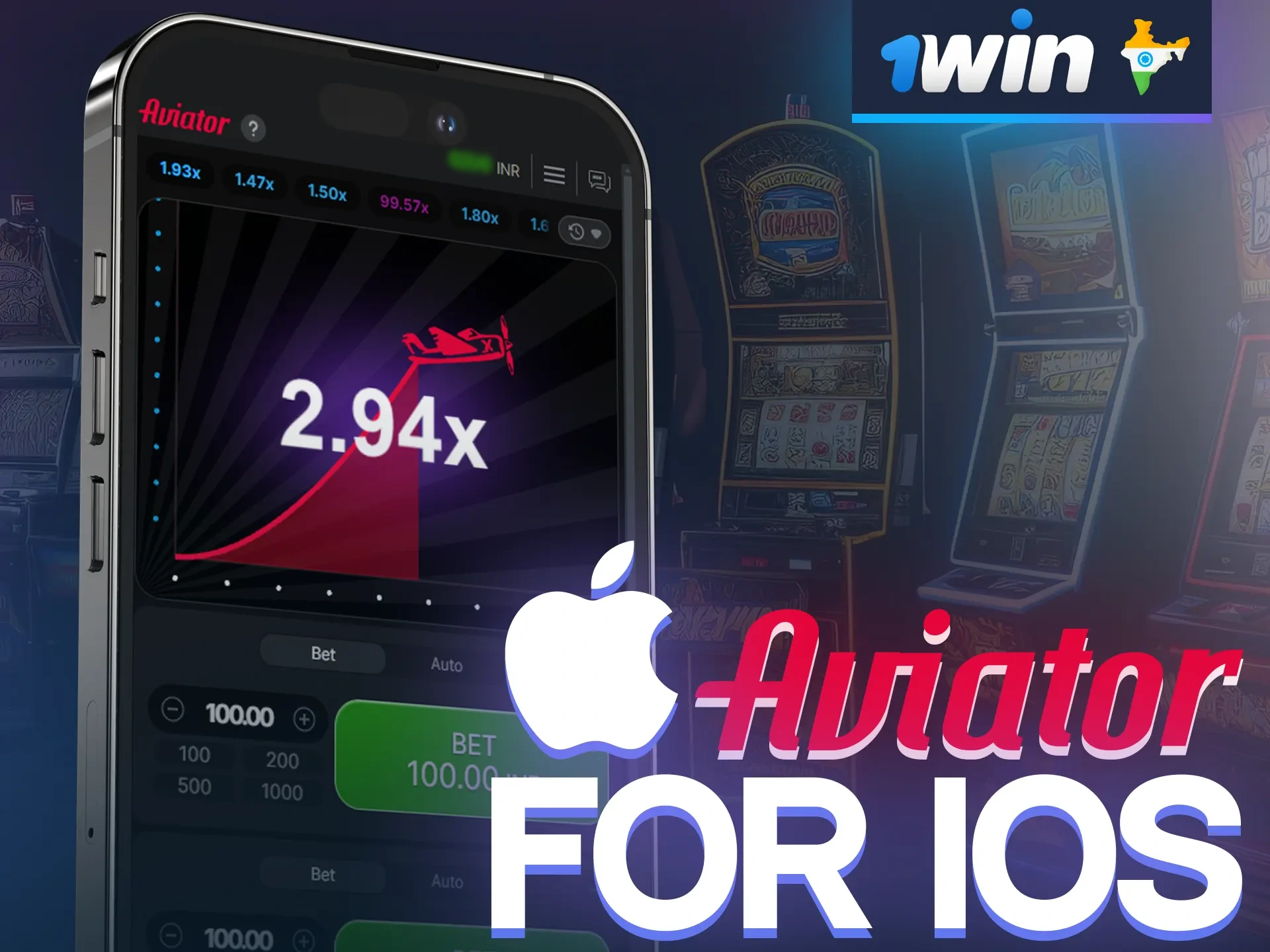 Download the 1win iOS app to play Aviator from anywhere in the world.