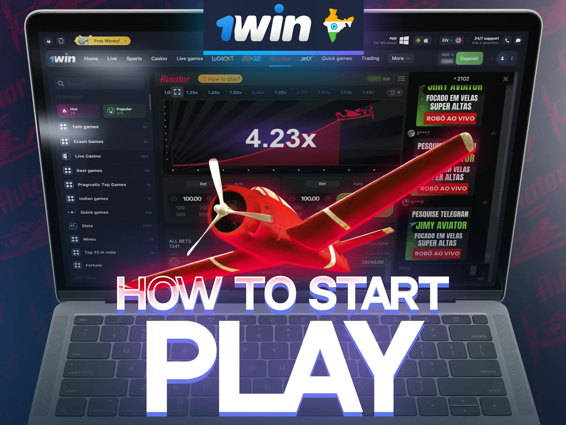 Create a 1win account and dive into the world of Aviator.