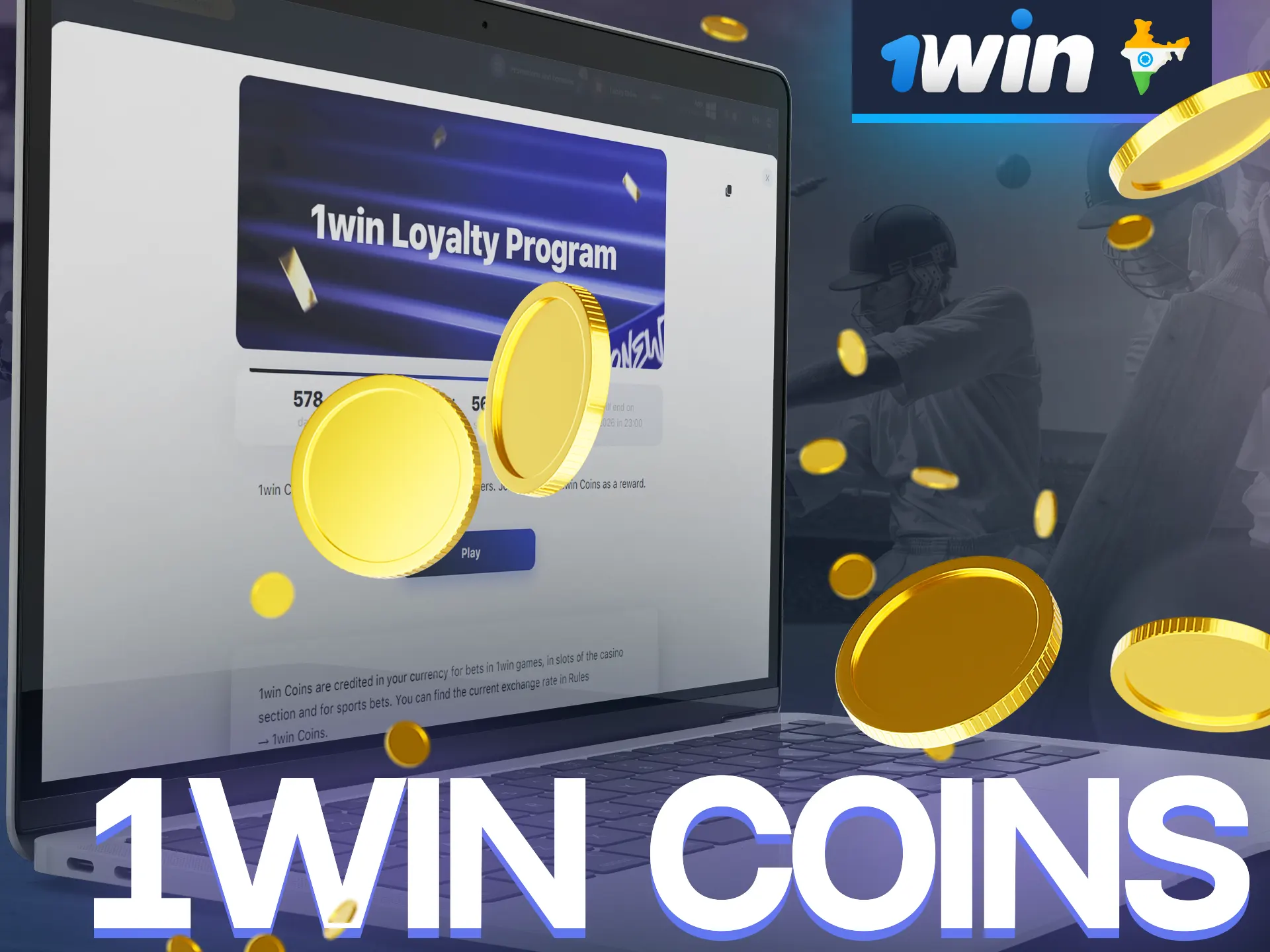 Earn 1win coins by playing games and use them to buy bonuses.