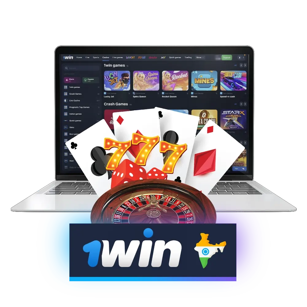 Create account and play 1win casino games with welcome bonus for deposit.