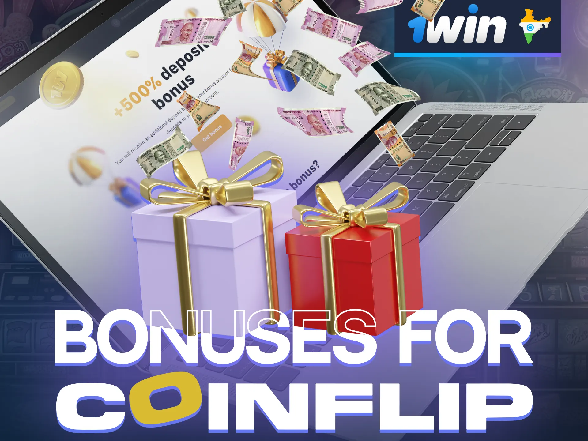 1win offers all newcomers a generous welcome bonus for a great start in the Coinflip game.