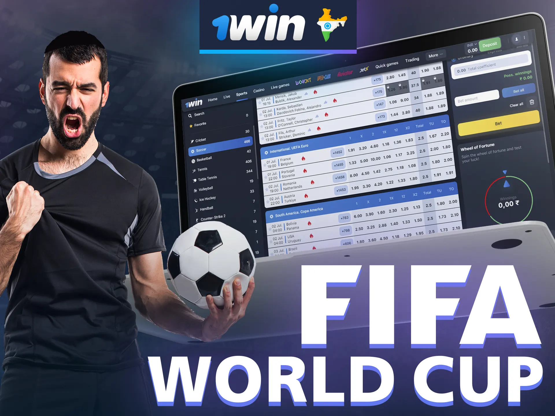 Be part of the legendary festival of football on the 1win platform.