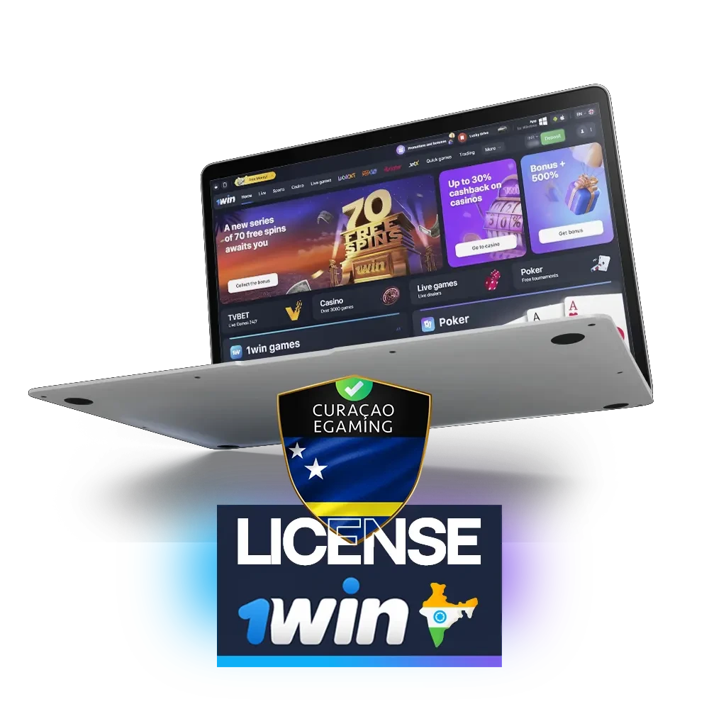 The 1win platform operates with an official license.