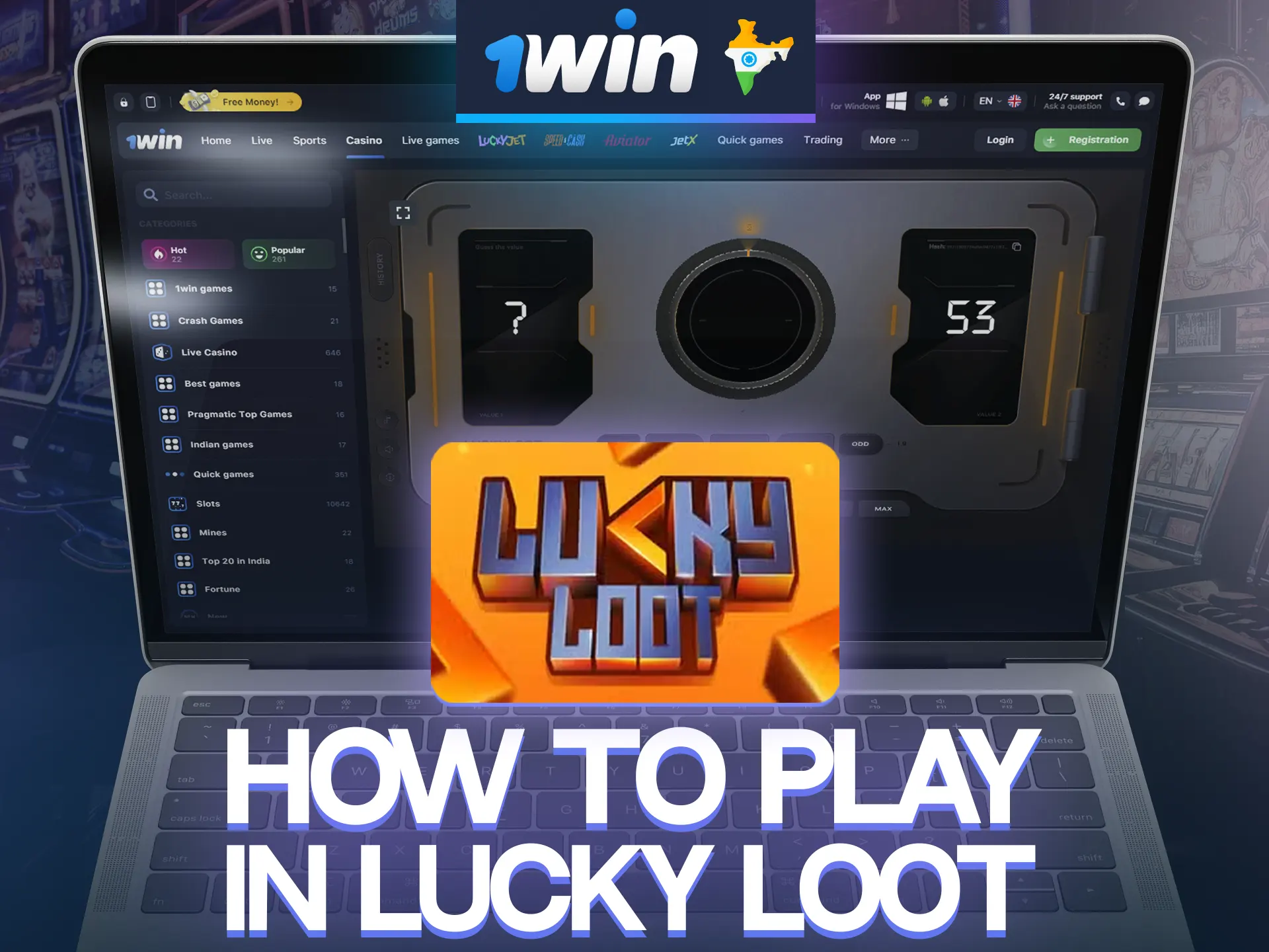 Start your journey through the world of Lucky Loot at 1win by familiarizing yourself with the rules.