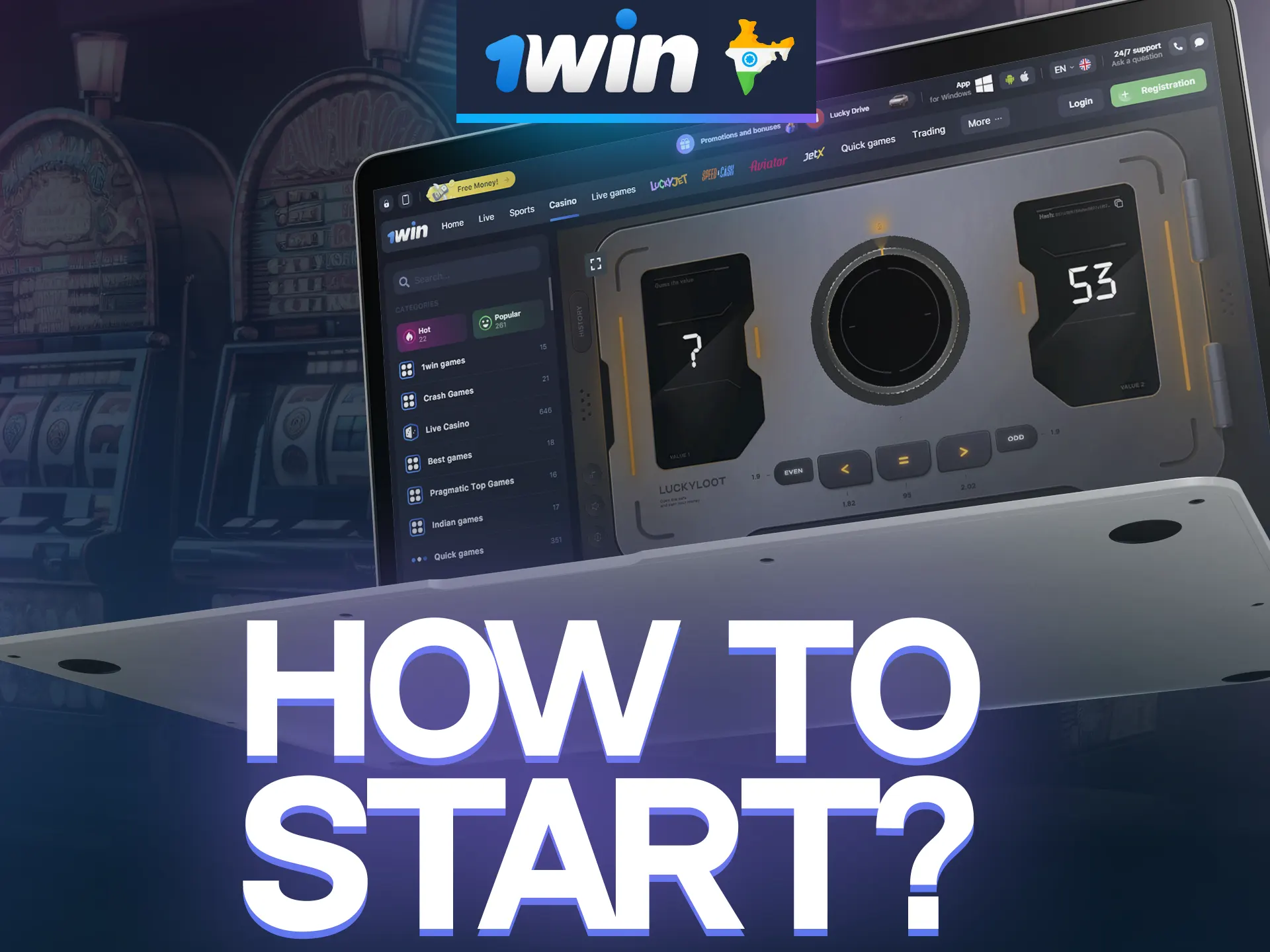 Learn how to start playing 1win Lucky Loot with a quick guide.