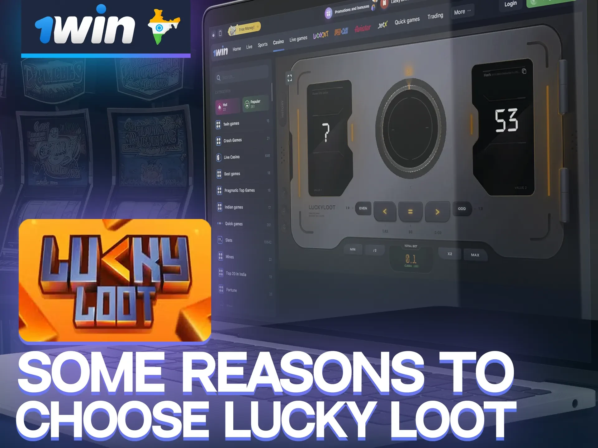 1win Lucky Loot combines great gameplay, a straightforward interface and simple rules.