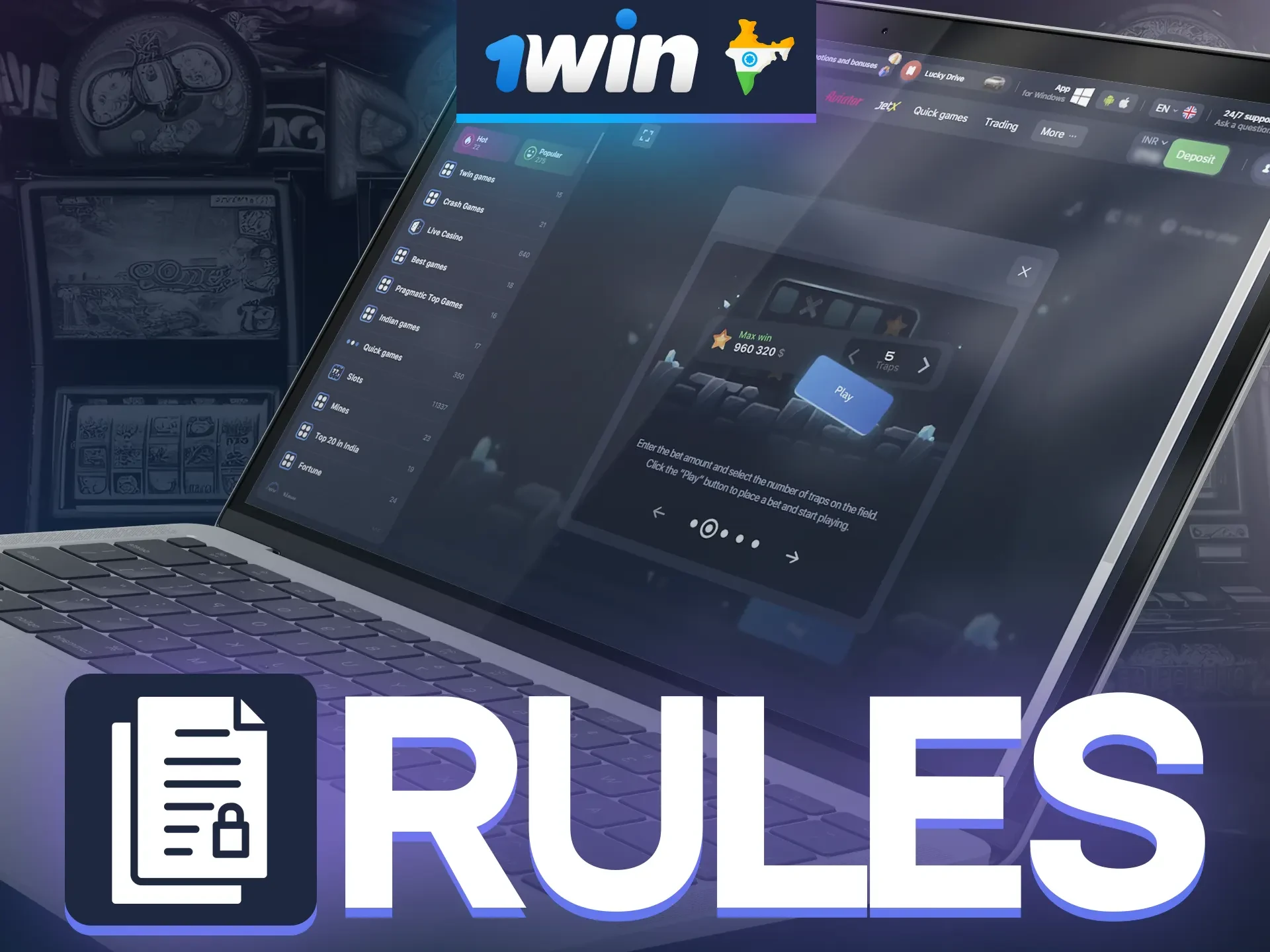 The rules of the 1win Mines game are simple and straightforward.