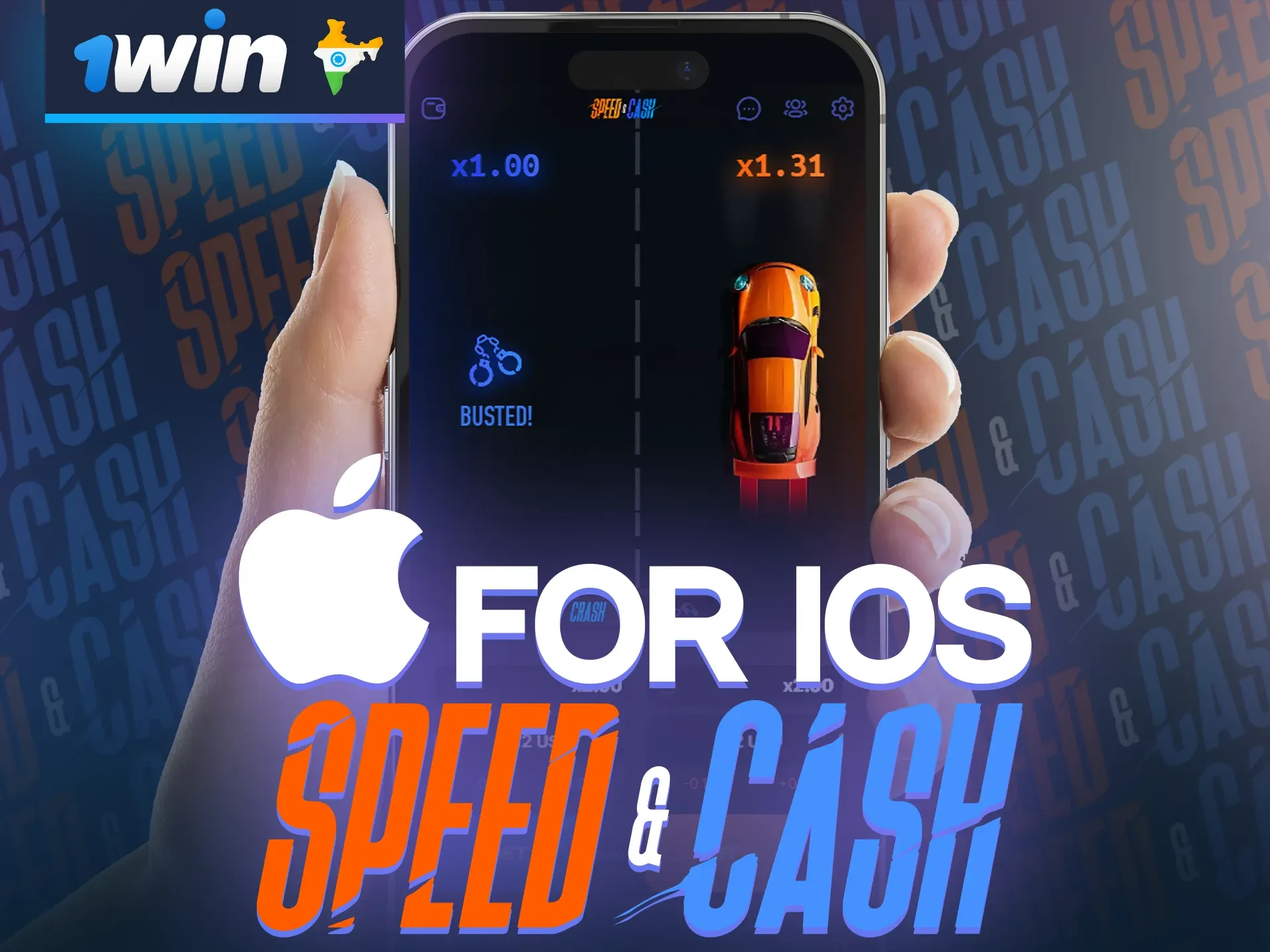 Place bets in Speed&Cash on your iOS device via the 1win app.