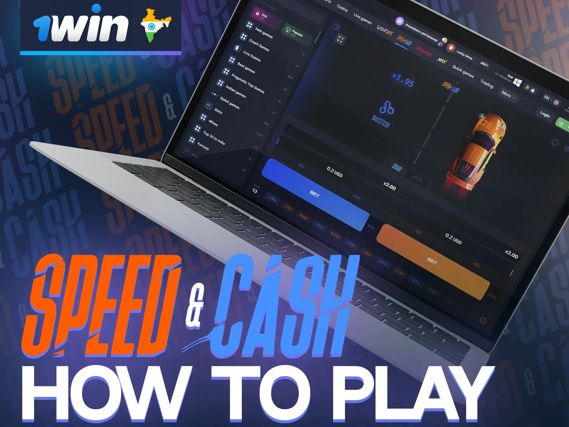 Don't forget to check out the rules of the 1win Speed&Cash game.