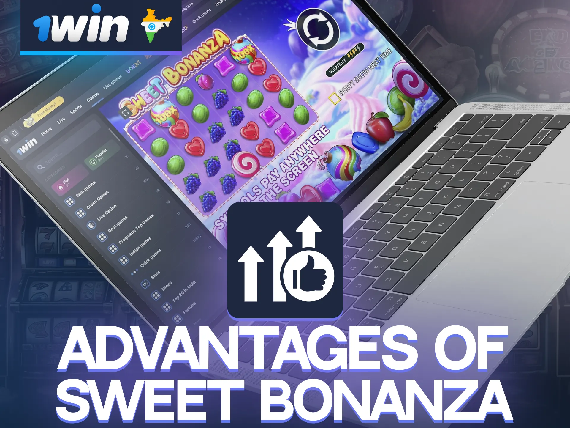 Sweet Bonanza at 1win is an exciting gameplay, simple rules and an atmosphere of excitement.