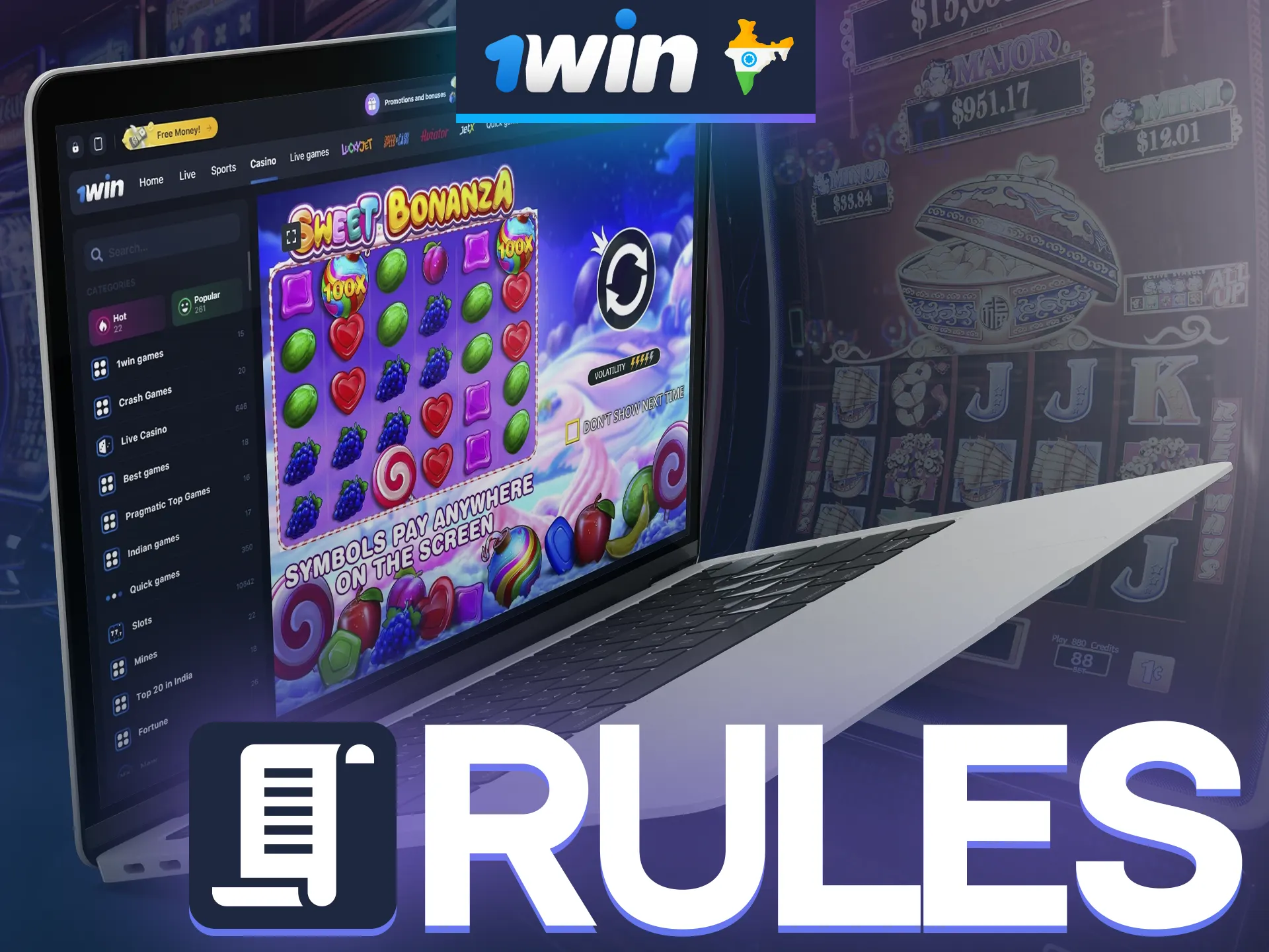 Check out 1win's full guide to the Sweet Bonanza game.