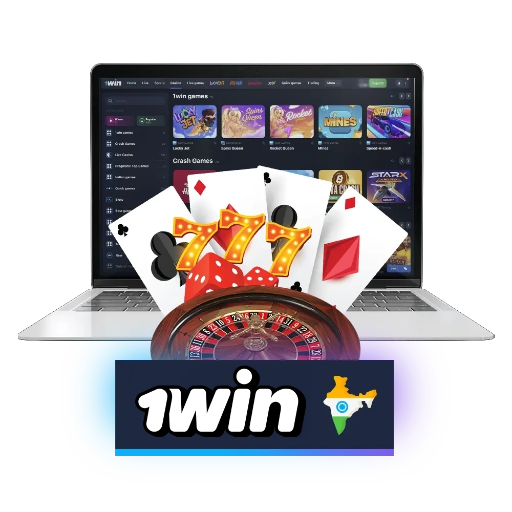 Create account and play 1win casino games with welcome bonus for deposit.