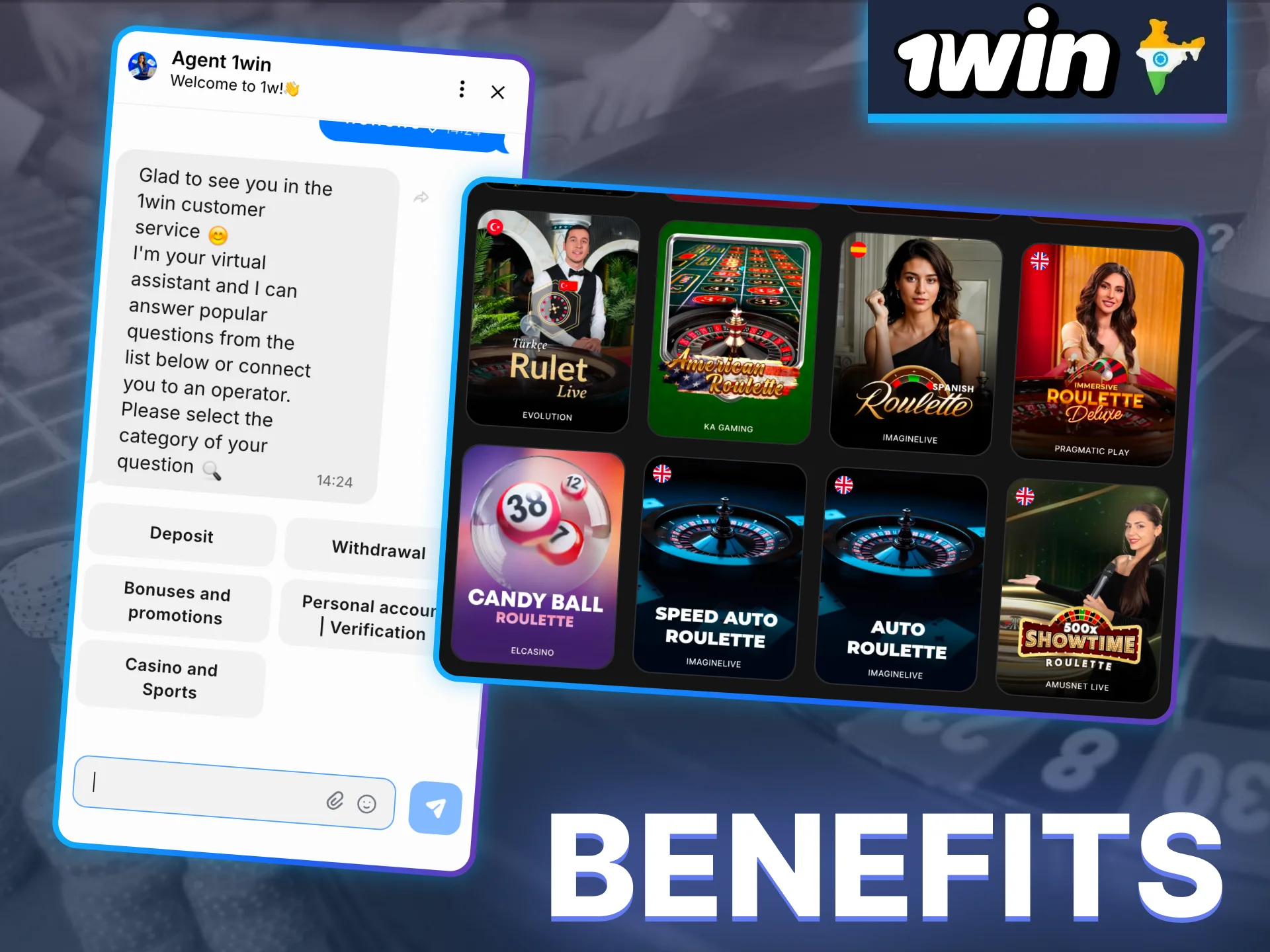 Find out why many people choose 1win to play Roulette.